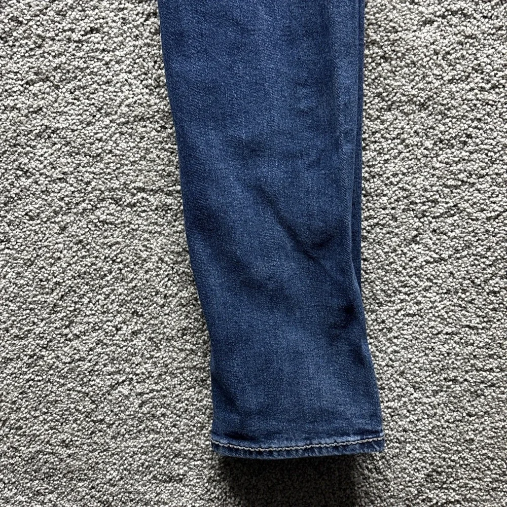 True Religion Rocco Relaxed Skinny Jeans Blue‎ 34x32 Men's Flap Button Denim EUC